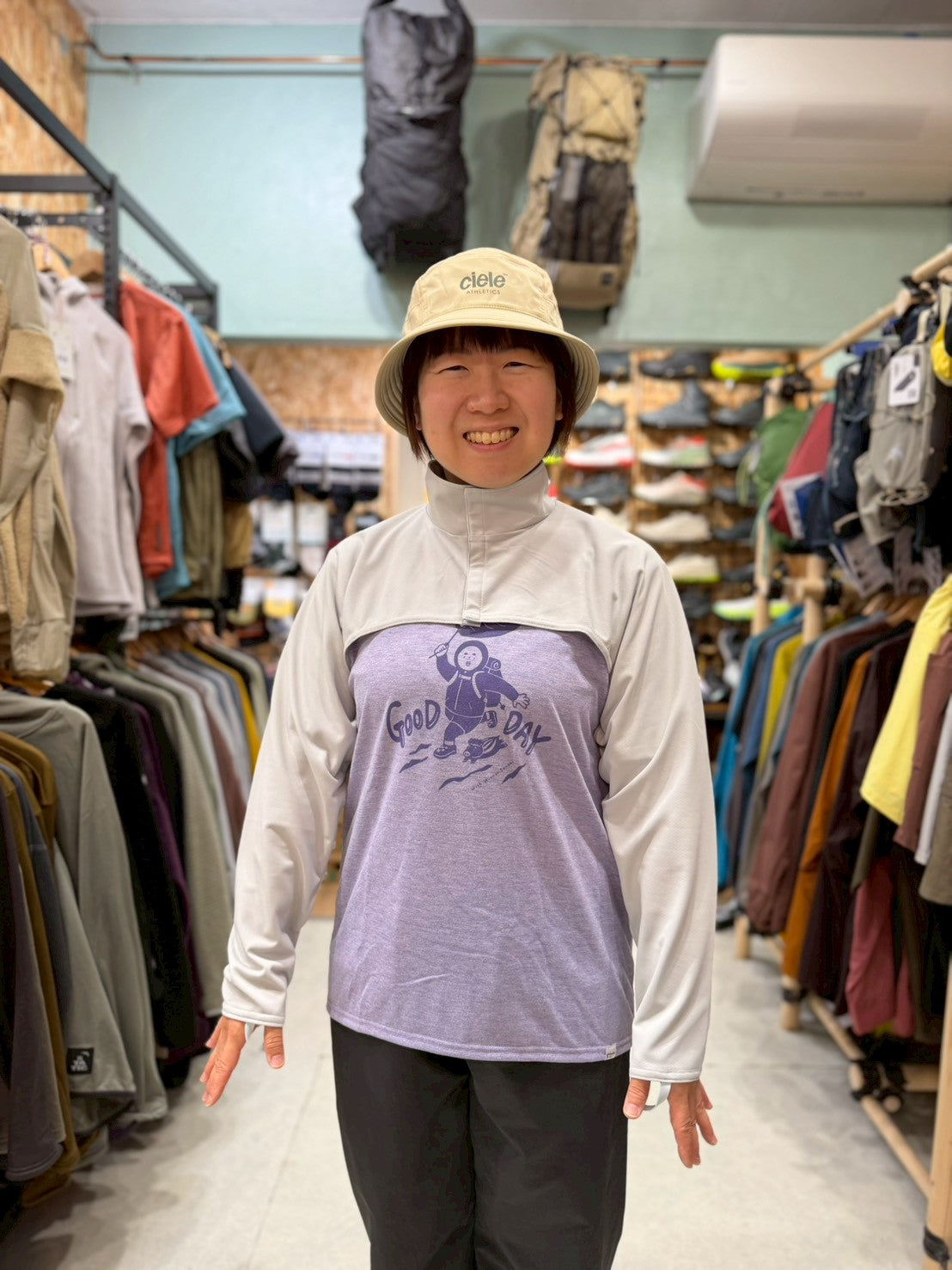 Sunproof Neck & Arm Shade（UPF50+ & 近赤外線カットポリエステルの