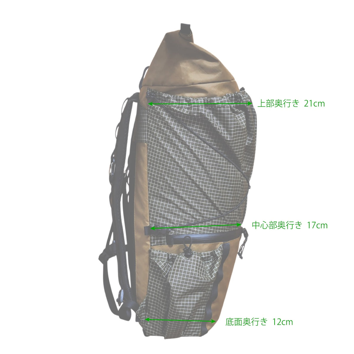 Sulcaria 32L(ちょっと走れるフィット感/日帰り登山/山小屋泊/ファストパッキング)【Rainadole Works】