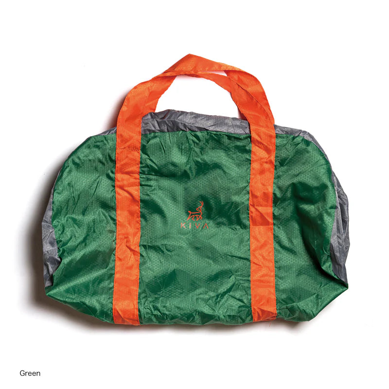 Duffle In Pocket(コンパクトに畳めるダッフルバッグ/ジッパー付き)【KIVA OUTDOORS】