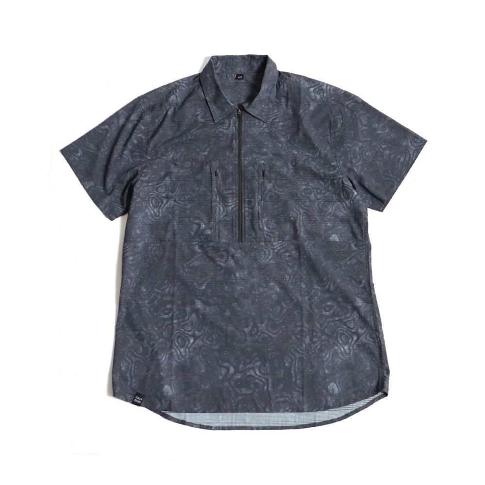 TRIPLE CROWN ZIP DOWN SHORT SLEEVE(速乾・肌触り◎/半袖ハーフジップ)【JOLLY GEAR】