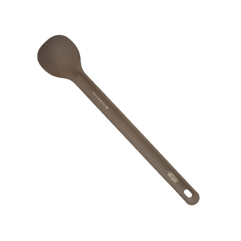 チタニウム ロングハンドルスプーン(手を汚さず奥まで届く)【VARGO】