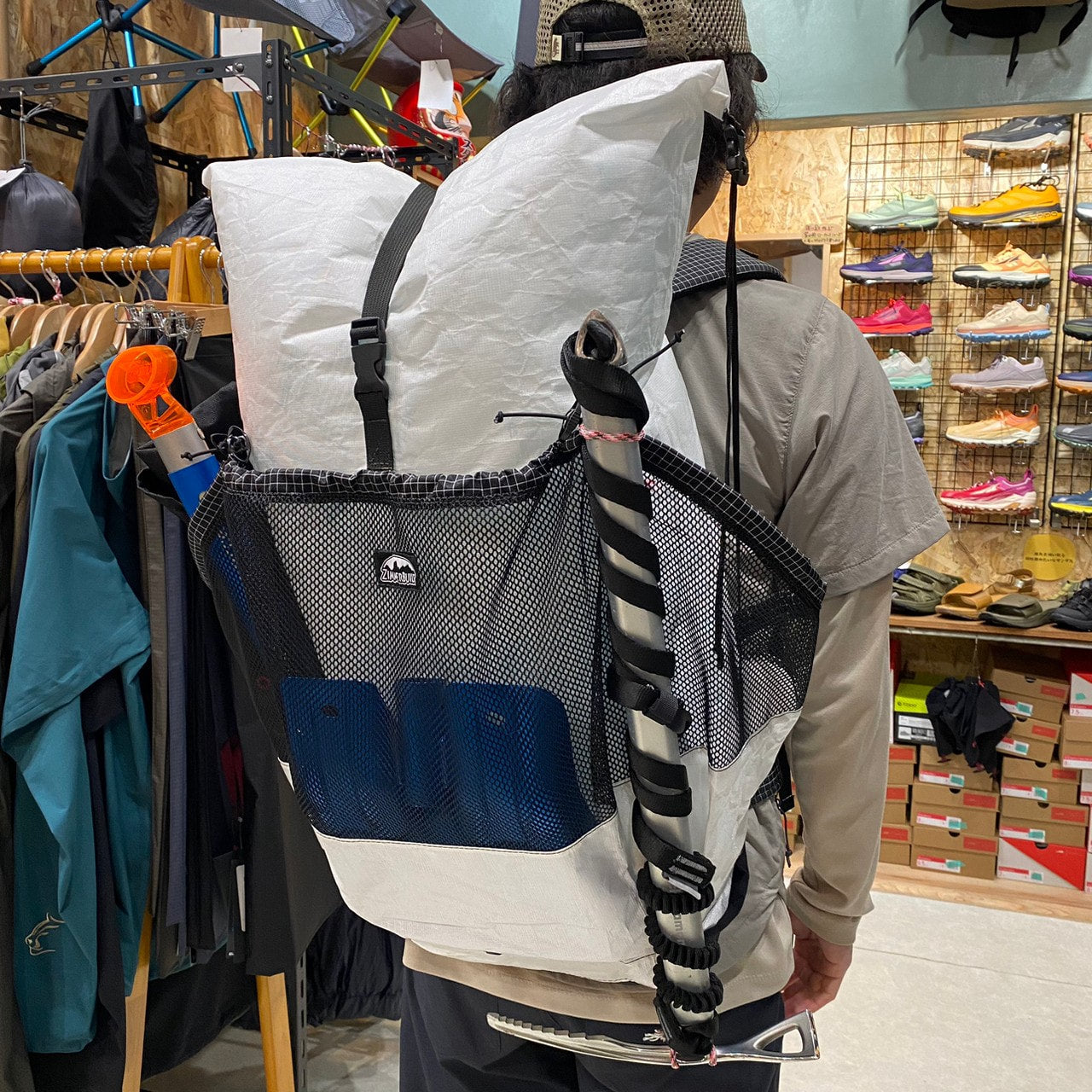 Big Step Pack(最大47L/超軽量/別注雪山登山対応ver.)【ZIMMER BUILT】