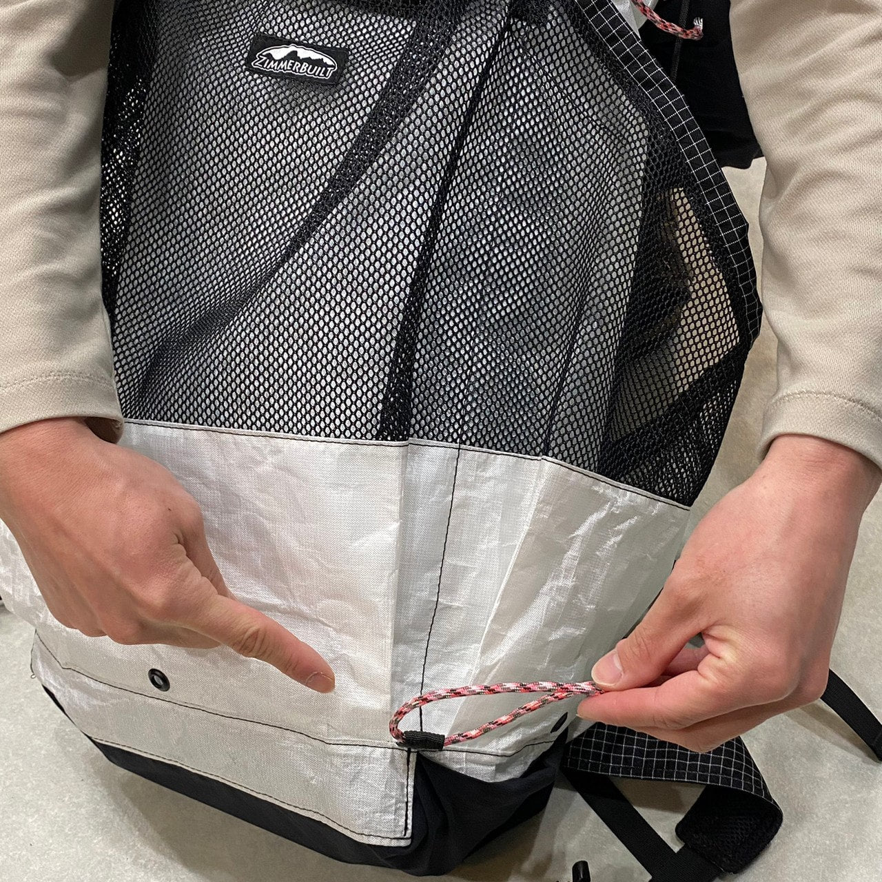 Big Step Pack(最大47L/超軽量/別注雪山登山対応ver.)【ZIMMER BUILT】