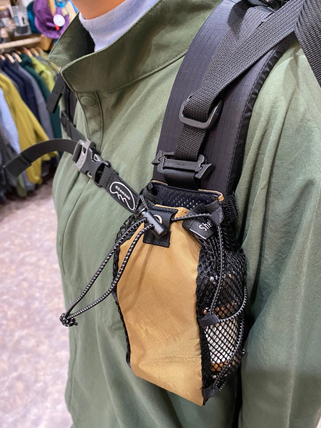 Bottle Holder(軽量メッシュのブレにくいボトルホルダー)【Shelt】