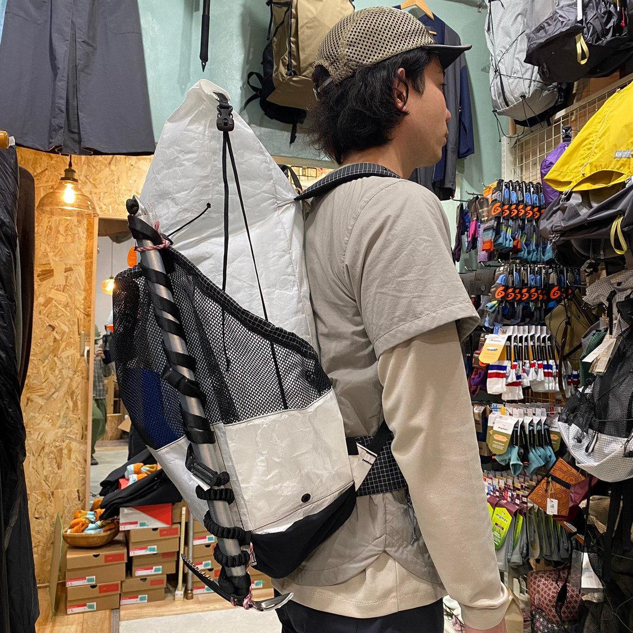 Big Step Pack(最大47L/超軽量/別注雪山登山対応ver.)【ZIMMER BUILT】