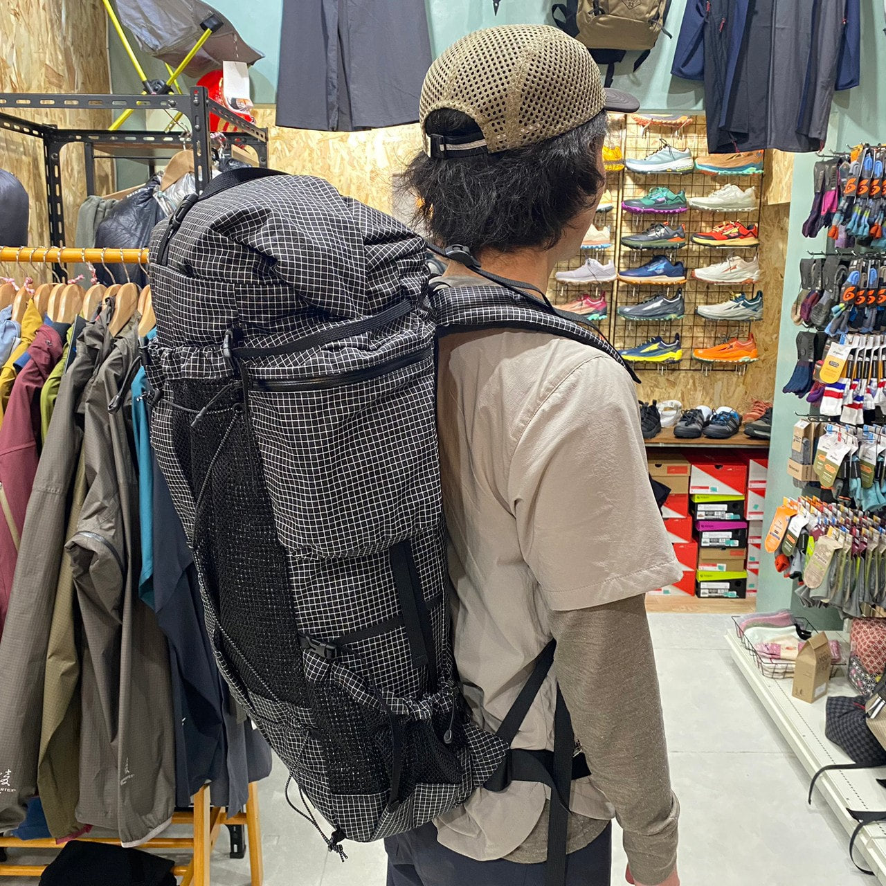 TAE BAEK 2 GRID ≪HIP BELT別売り≫(45L/軽量/フレームあり)【CAYL】