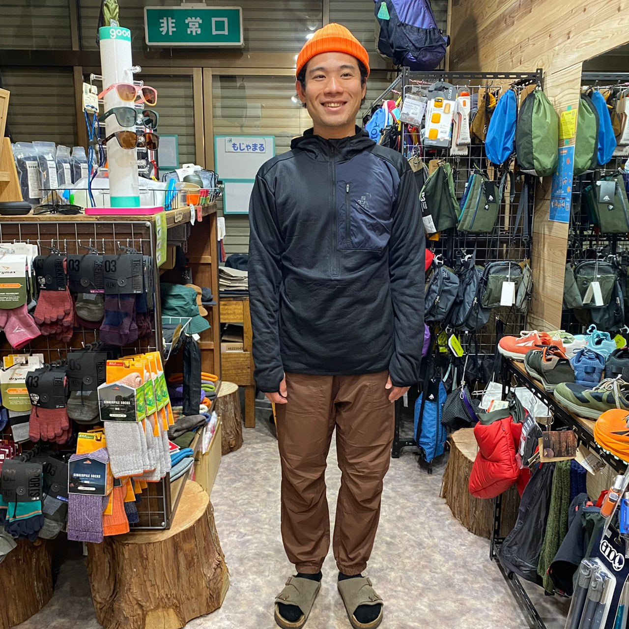 ADRIFT HALF ZIP HOODY(オクタ/ハーフジップ)【STATIC】