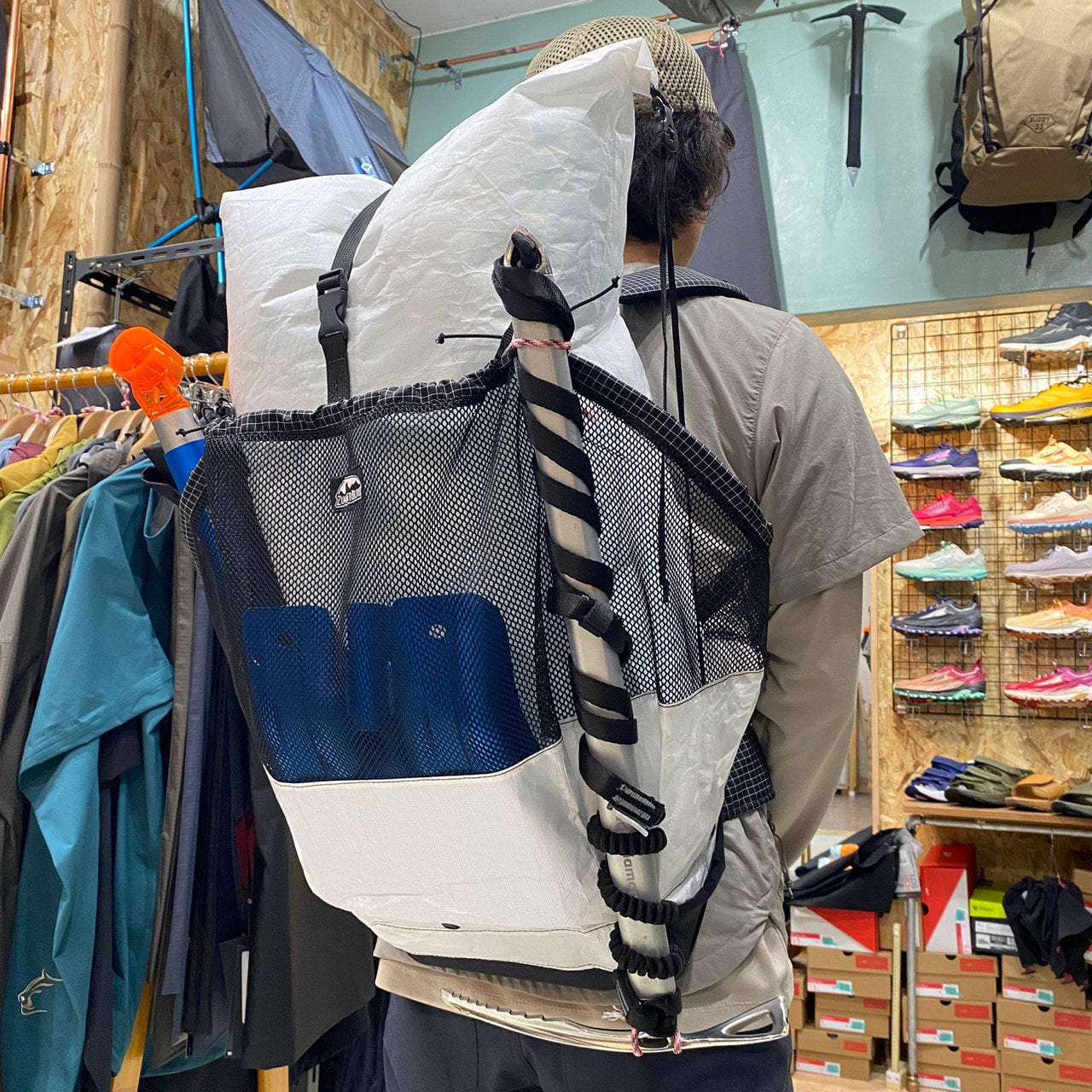 Big Step Pack(最大47L/超軽量/別注雪山登山対応ver.)【ZIMMER BUILT】