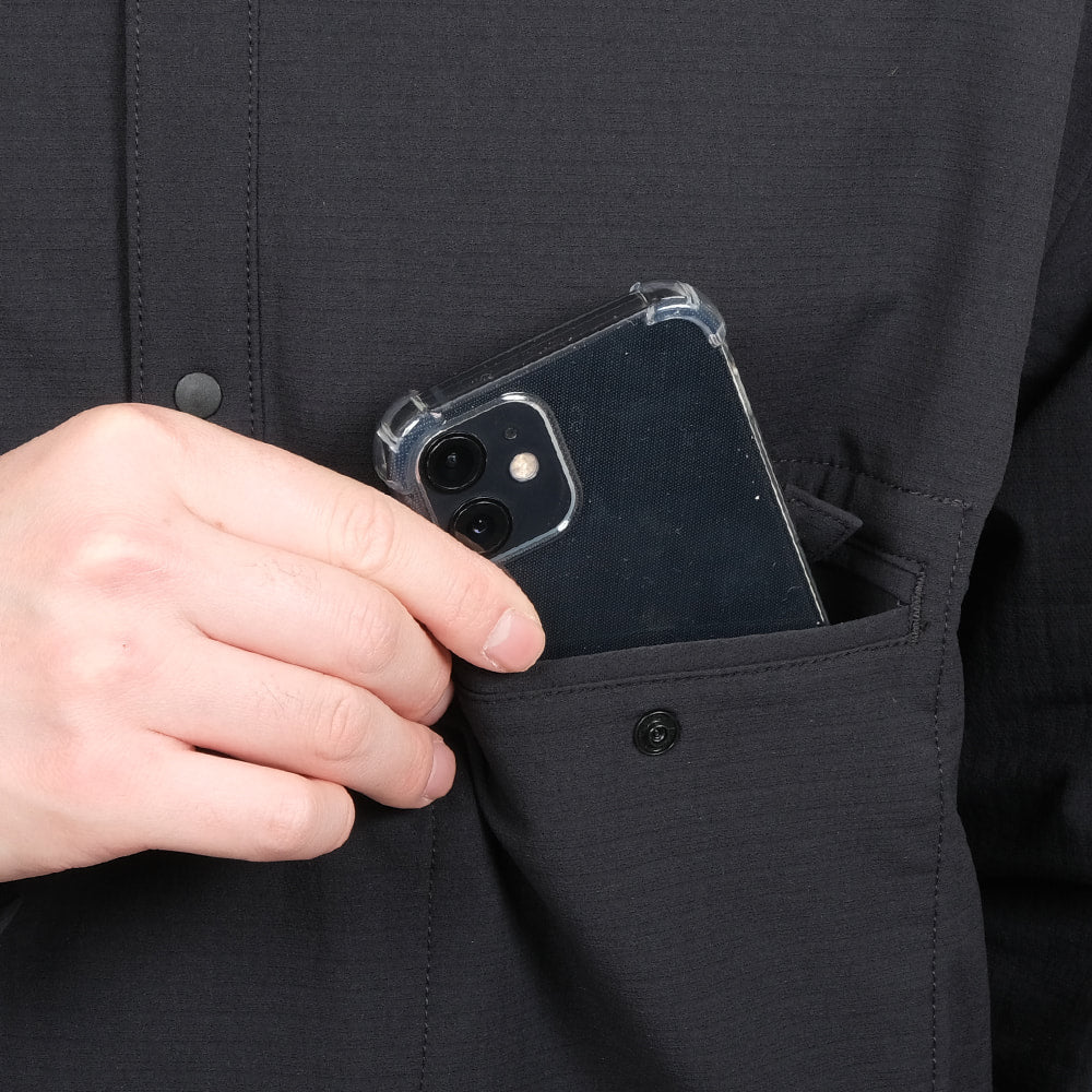 ソフトシェルフリースのプルオーバーシャツ【AXESQUIN ELEMENTS】