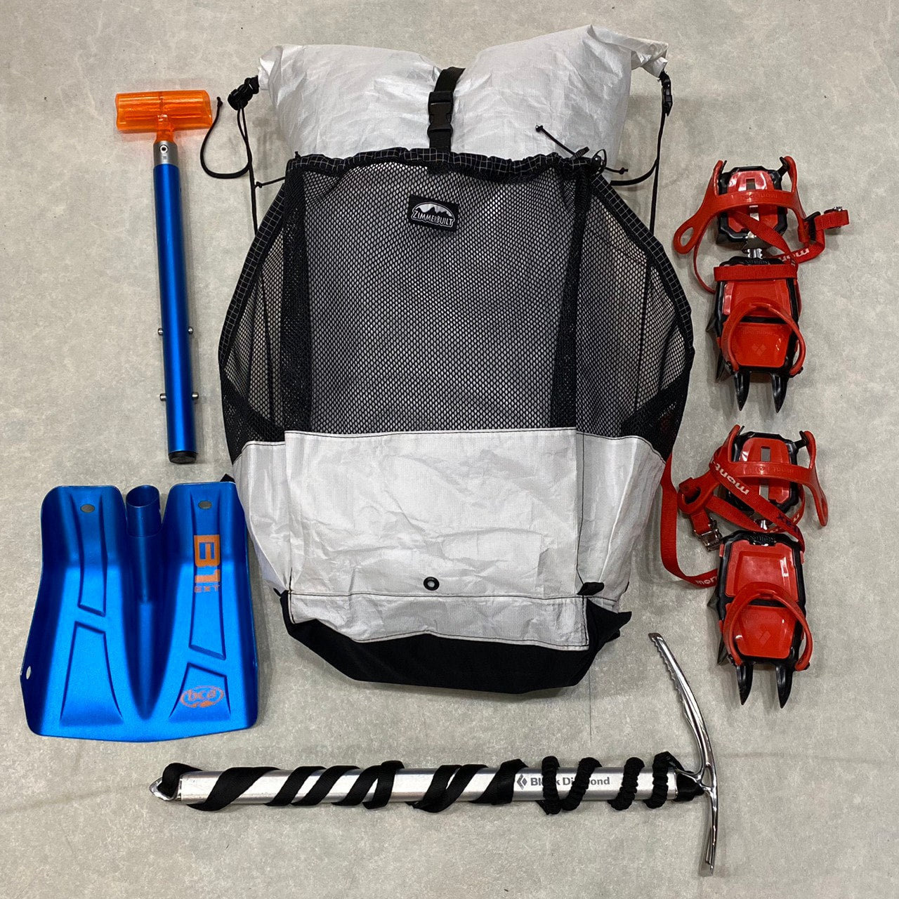 Big Step Pack(最大47L/超軽量/別注雪山登山対応ver.)【ZIMMER BUILT】