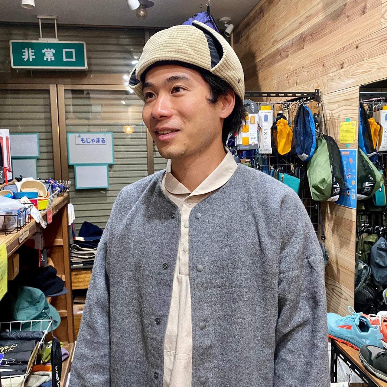 AVIATOR HAT（裏地フリース/耳当て付き）【BURLAP OUTFITTER】