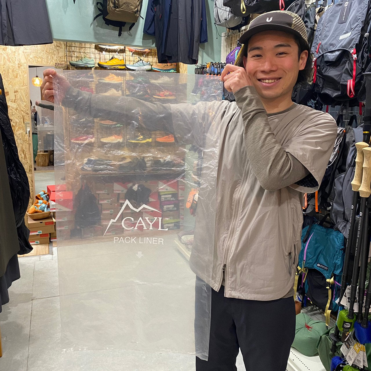 TAE BAEK 2 GRID ≪HIP BELT別売り≫(45L/軽量/フレームあり)【CAYL】