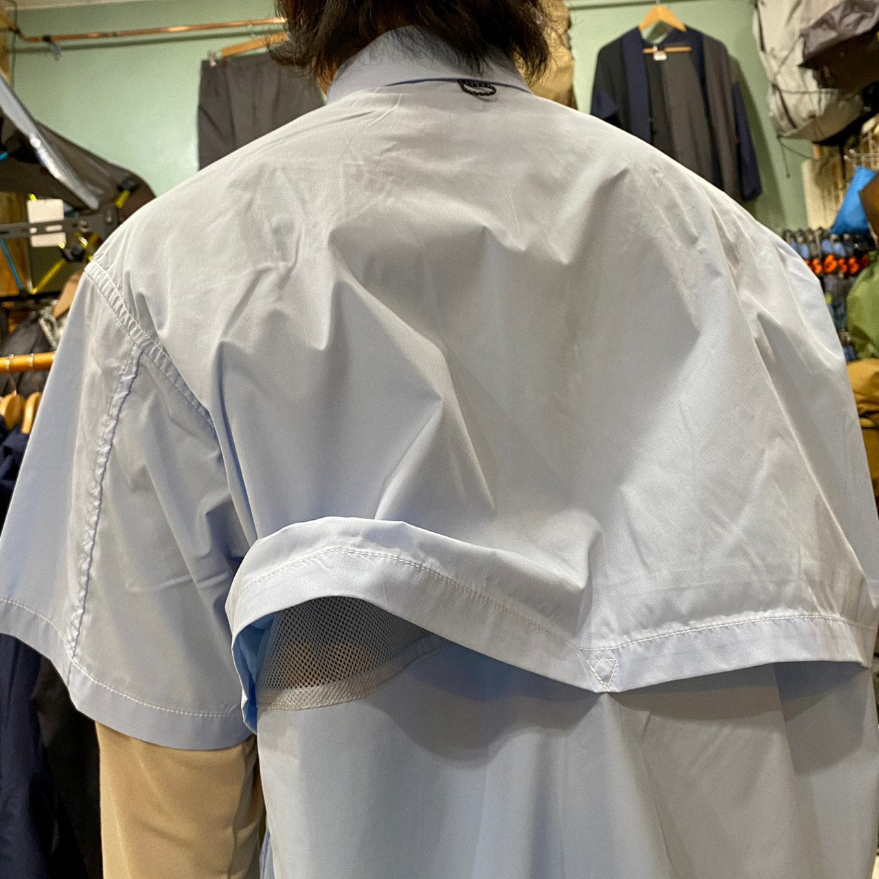 HIKE&BIKE CAVE BIG HALF SHIRTS(ポリエステル100%/ワイドな身幅で風が気持ち良い)【PAPERSKY】