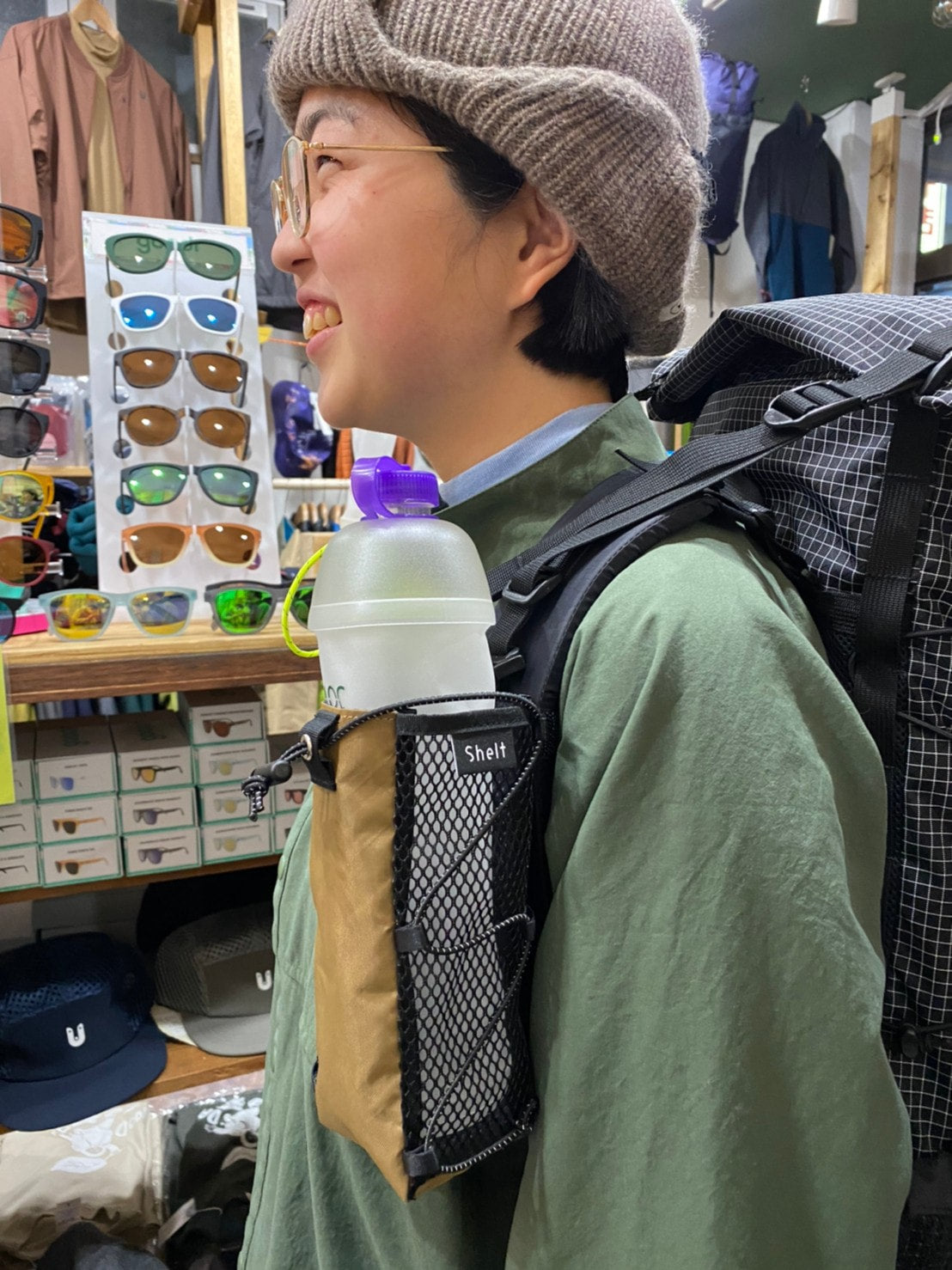 Bottle Holder(軽量メッシュのブレにくいボトルホルダー)【Shelt】