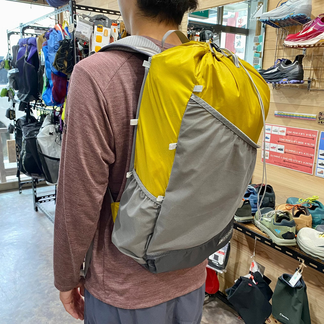 MINIMALIST 19 DAYPACK(超軽量331g/日帰り/アタックザック/19L)【GOSSAMER GEAR】