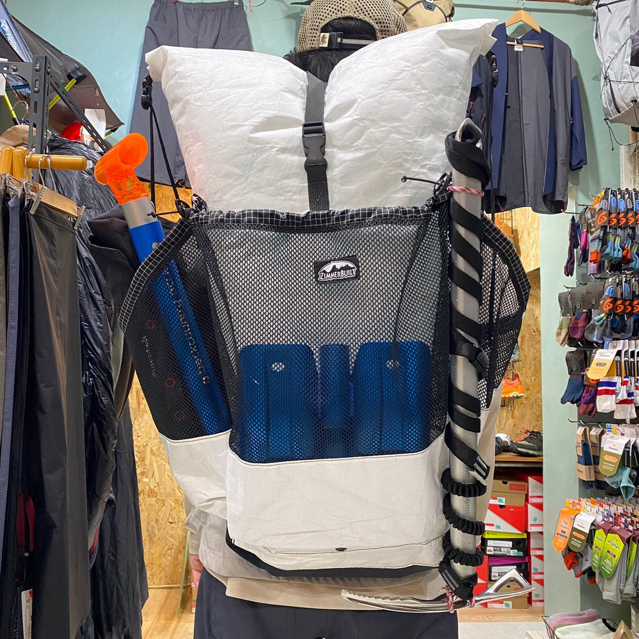Big Step Pack(最大47L/超軽量/別注雪山登山対応ver.)【ZIMMER BUILT】