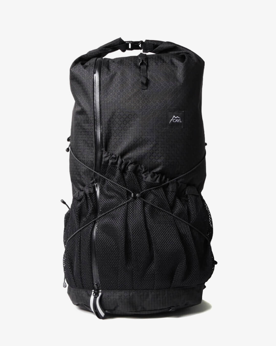 Mari Roll Top B-Grid（27-32L / 縦に開くジッパーから中に簡単アクセス可能）【CAYL】