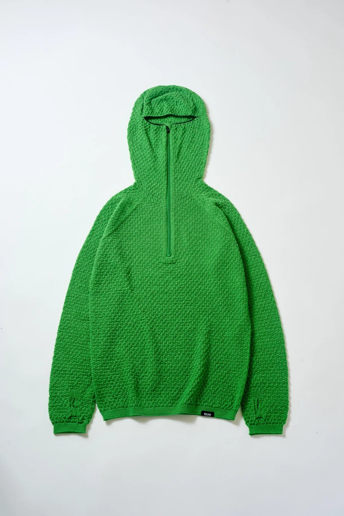 WUNDERWEAR シームレスハーフジップフーディー（メリノ70％ / ポリ30％のバラクラバフード付きウェア）【BRING】