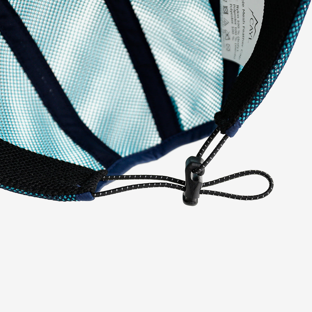 Double Mesh Feather Cap（マーブル模様のメッシュキャップ