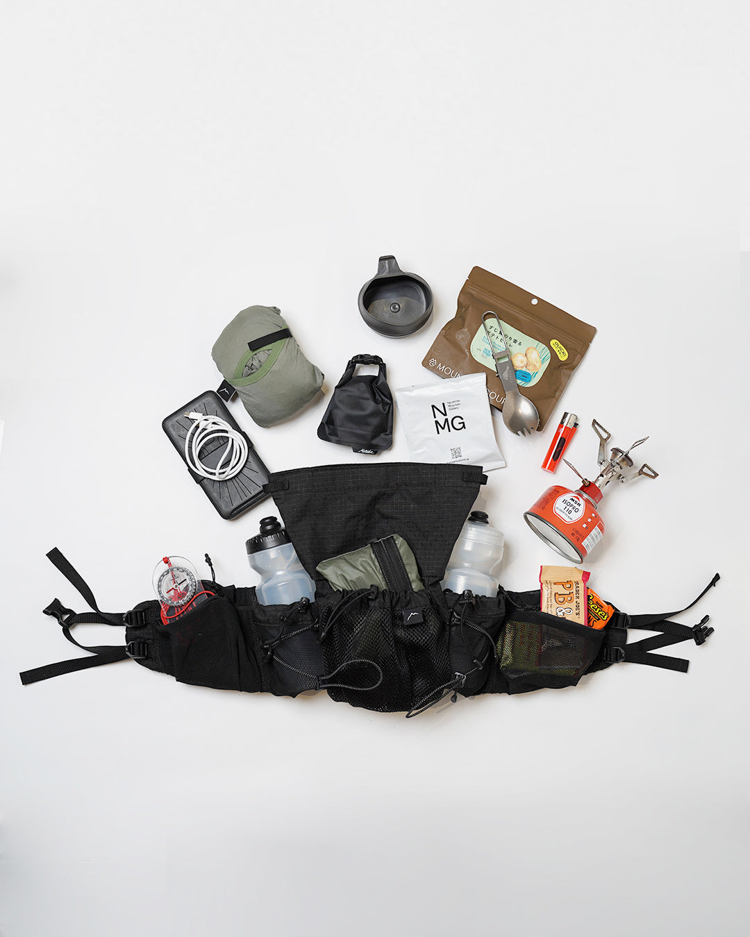 FANNY PACK（ボトルが２本入る/バックパック替わりに/背中が涼しい）【CAYL】