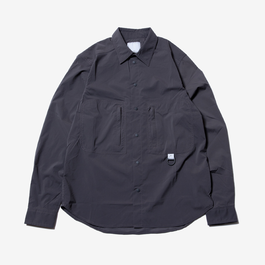 Stretch Nylon Hiker Shirts（ストレッチの効いたスナップボタンタイプのシャツ/薄手/長袖）【CAYL】