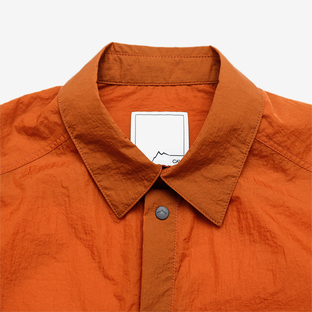 Nylon Short Sleeve Hiker Shirts（ワッシャー加工による自然なシワが特徴的な半袖シャツ）【CAYL】