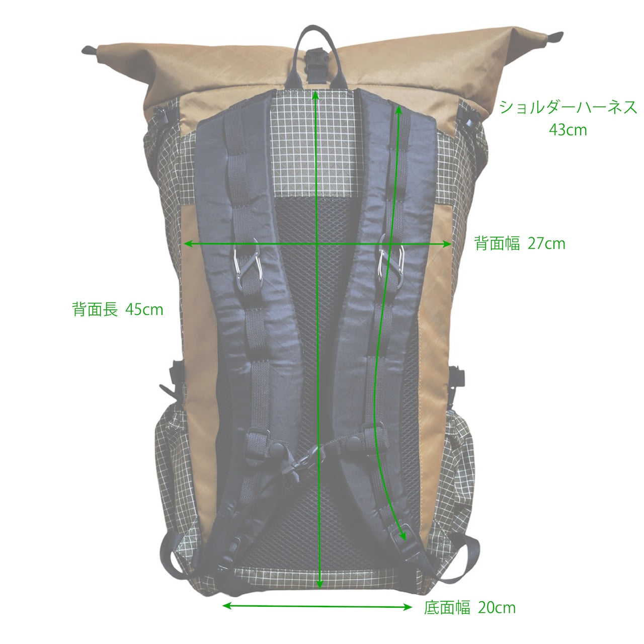 Sulcaria 32L（ちょっと走れるフィット感/日帰り登山/山小屋泊/ファストパッキング）【Rainadole Works】