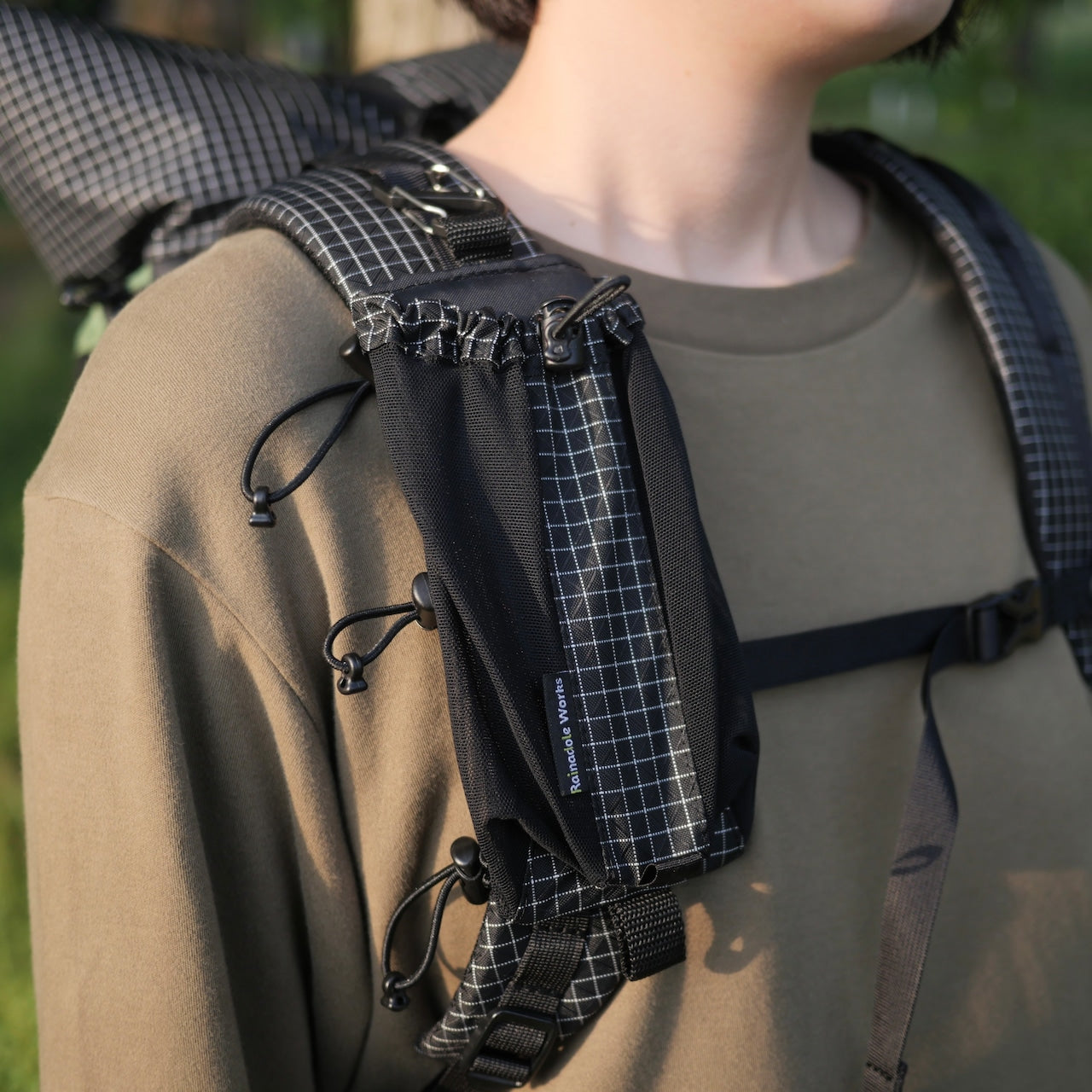 Moss "multh" holder（ボトルホルダー/スマホホルダー/衣類と擦れにくい）【Rainadole Works】