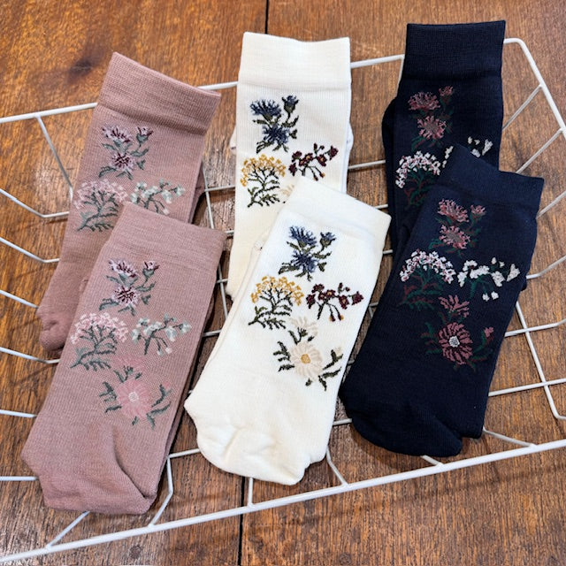 lace flower socks 高山植物図鑑【laceflowersocks】