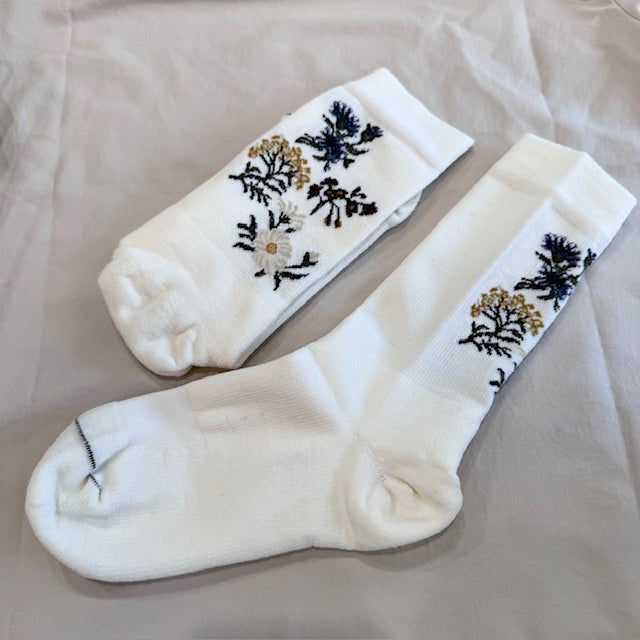 lace flower socks 高山植物図鑑【laceflowersocks】