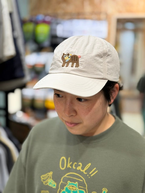 KUMA Cap h261-279（クマの刺繍が可愛いキャップ）【halo commodity】
