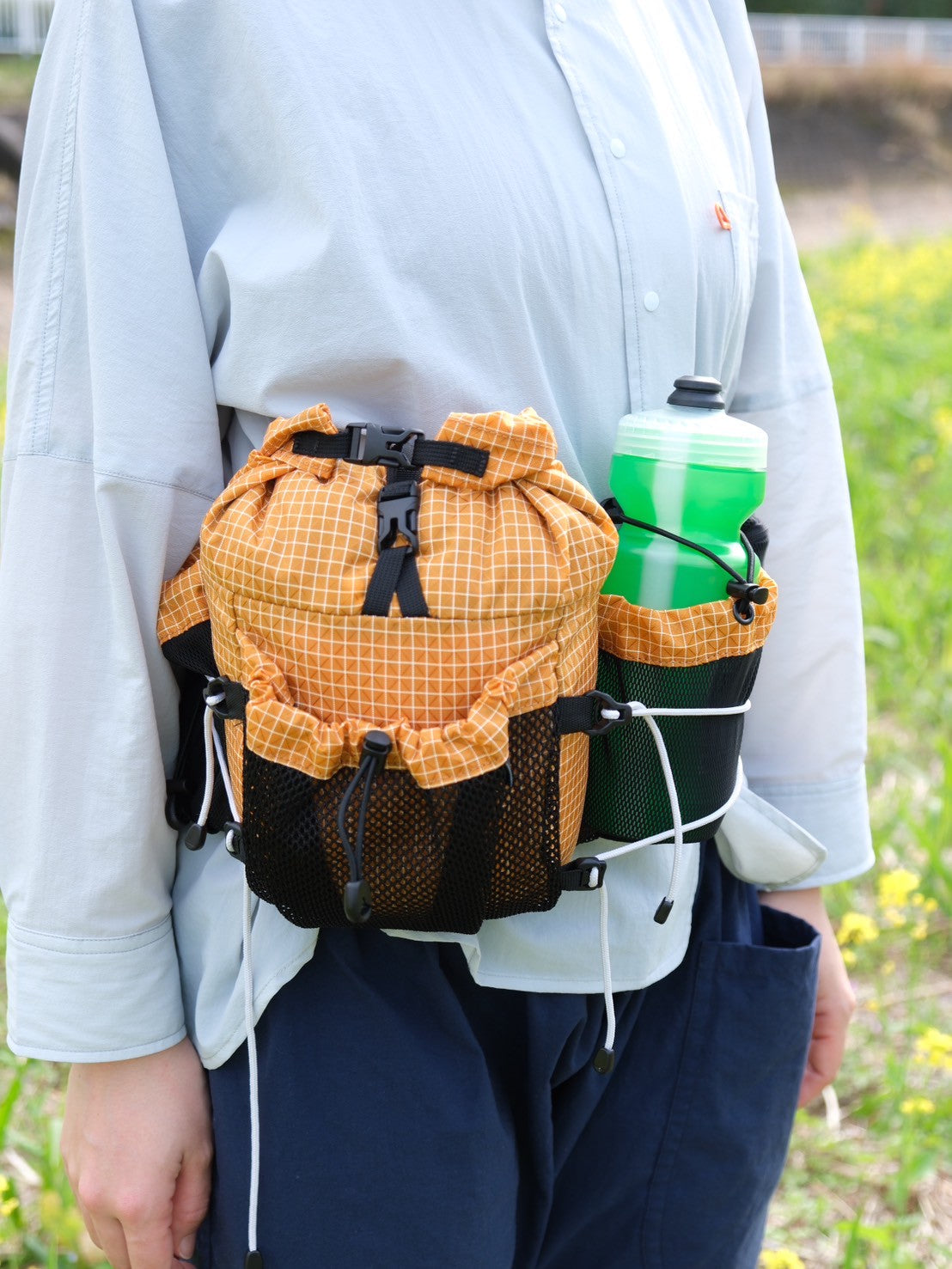 Fanny Pack Grid Orange（サンカクスタンド別注）【CAYL】