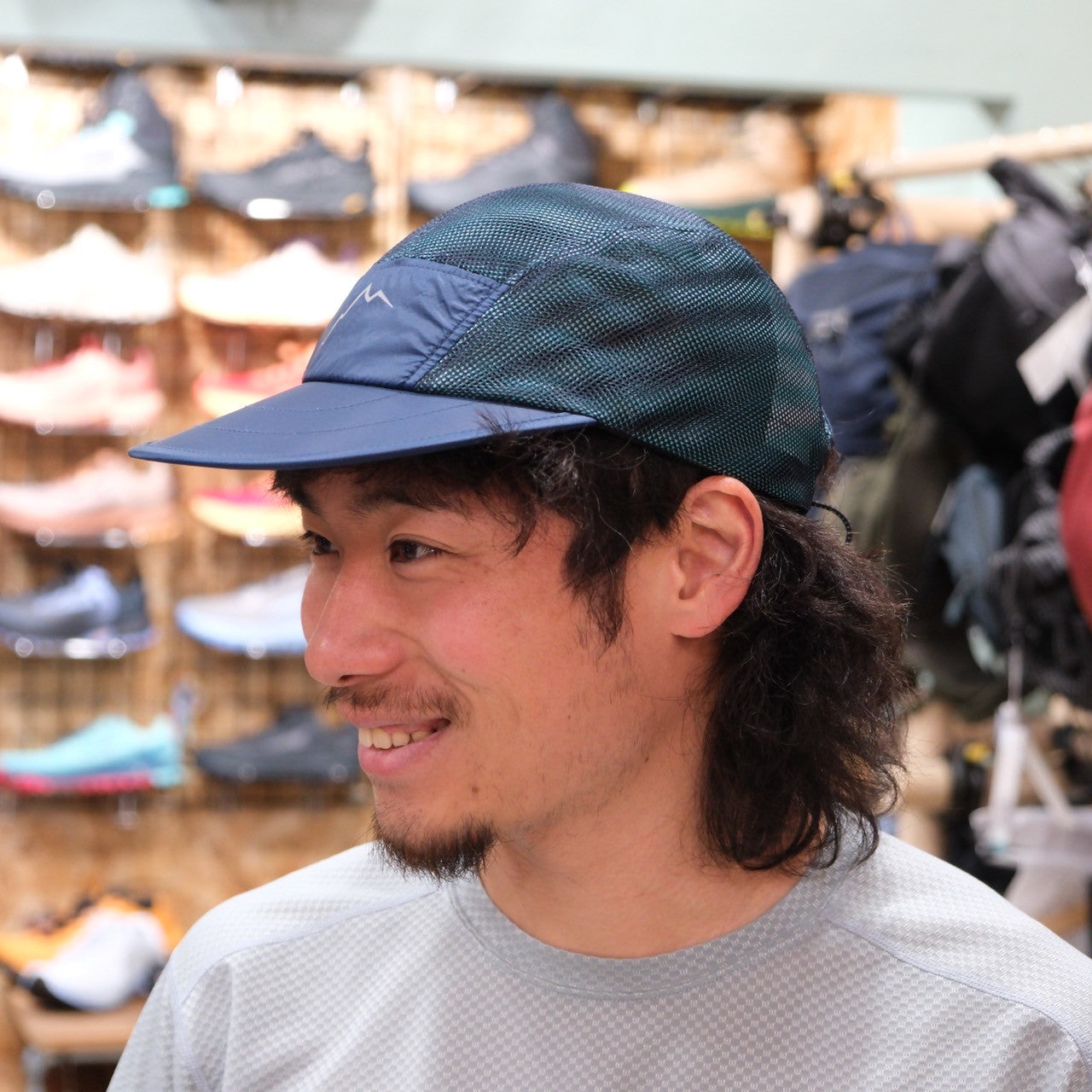 Double Mesh Feather Cap（マーブル模様のメッシュキャップ）【CAYL】