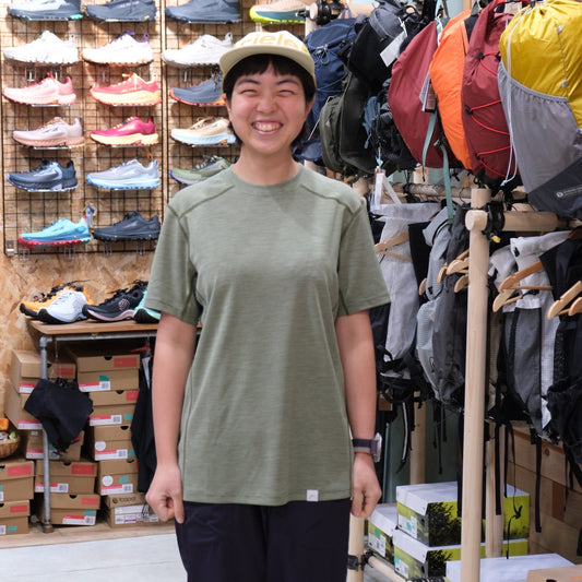Live Wool Mix Short Sleeve（熱がこもらない、涼しいメリノウール混）【CAYL】