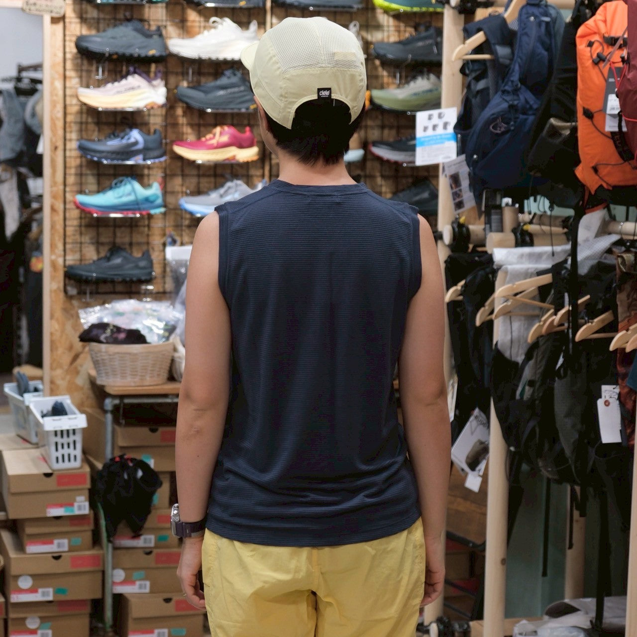 トップス STATIC / All Elevation Sleeveless Shirts ALL ELEVATION SLEEVELESS SHIRTS W's（メリノウール×ポリステル