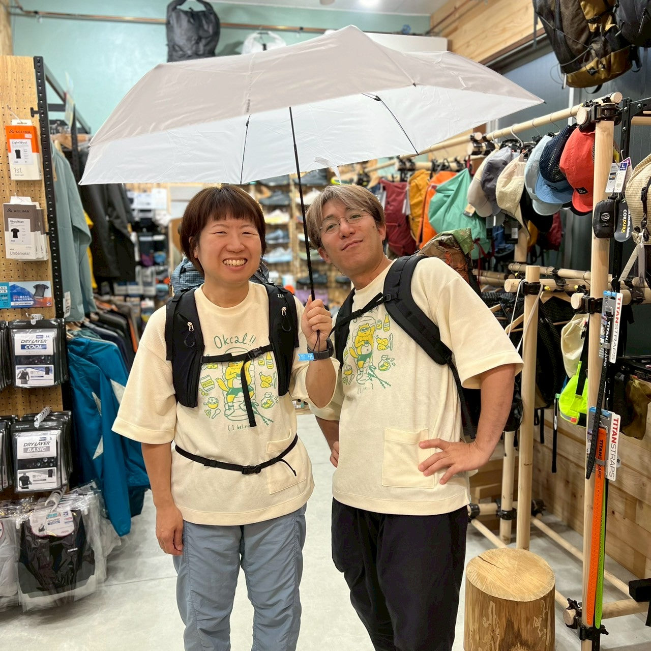 Airy wide U.L. umbrella（超軽量大型折り畳み傘）【EVERNEW】