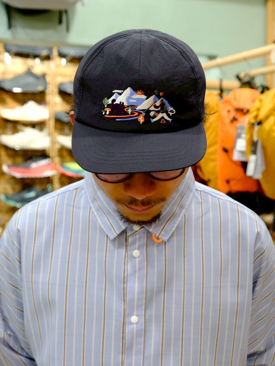 Map Cap（刺繍がポイント♪ベーシックで使いやすいキャップ）【halo commodity】