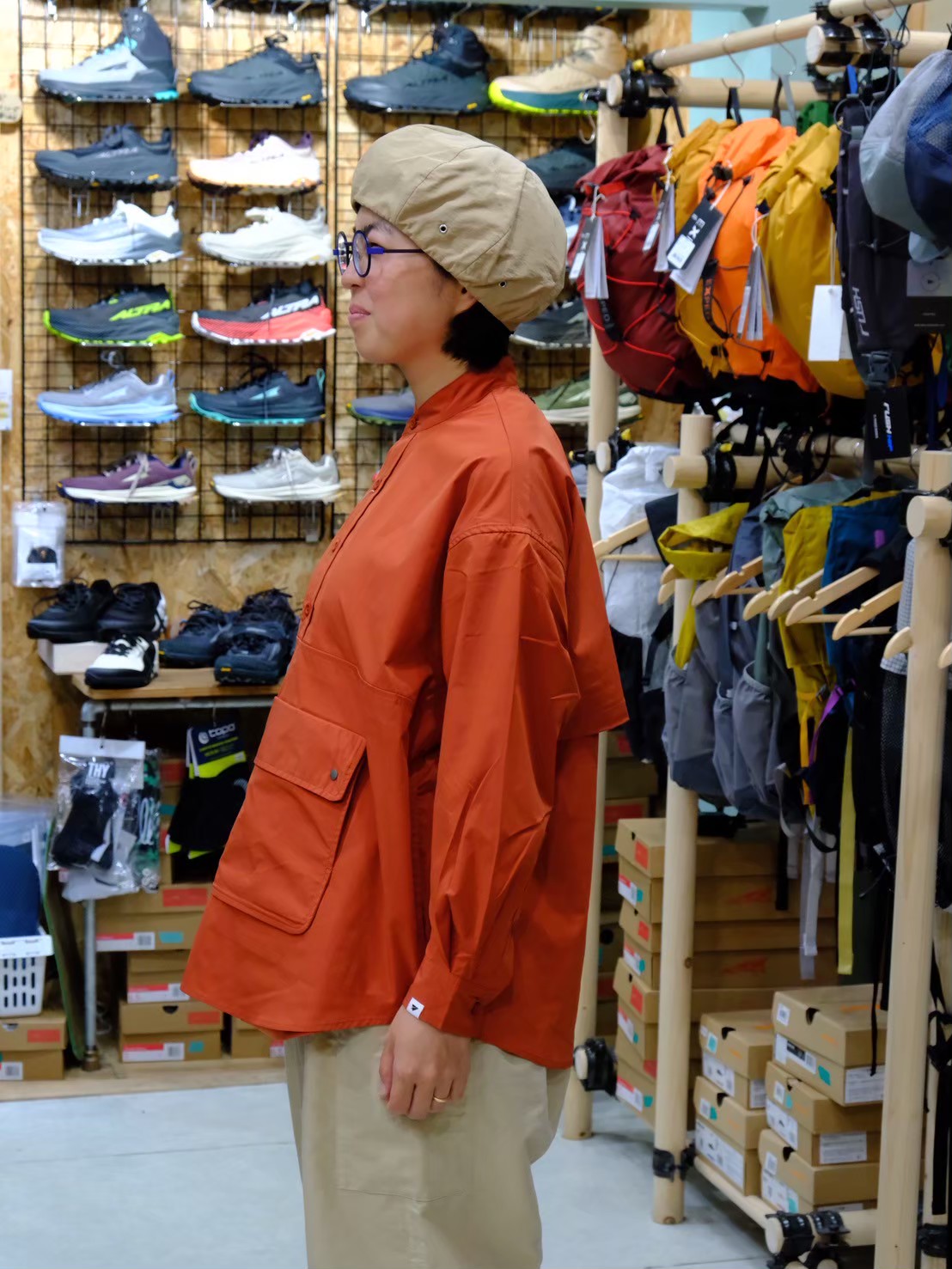 HIKE&BIKE CAVE KANGAROO SHIRT【PAPERSKY】