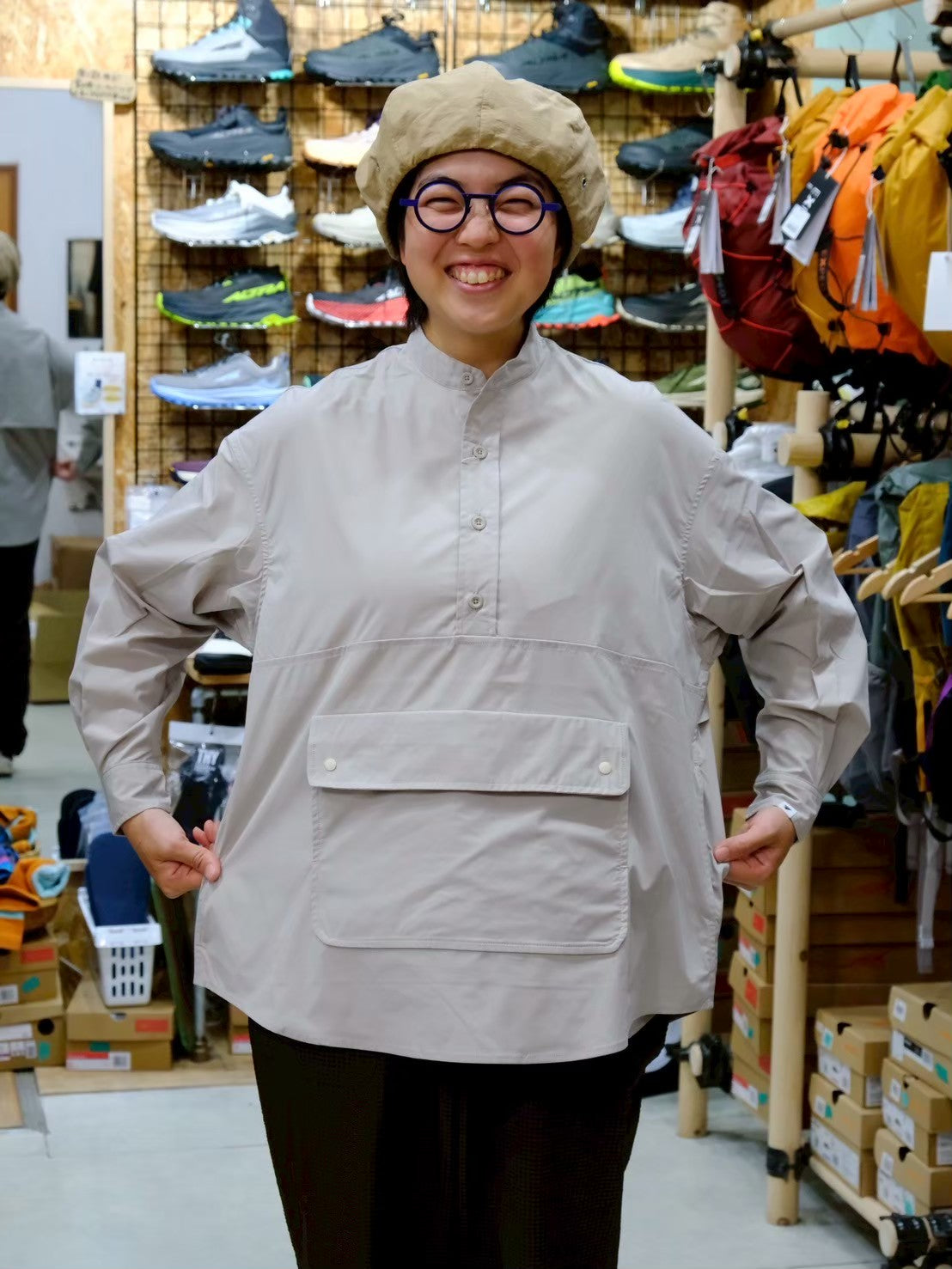 HIKE&BIKE CAVE KANGAROO SHIRT【PAPERSKY】