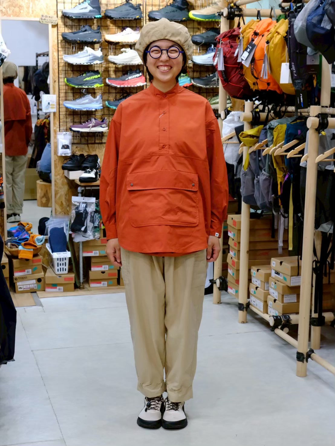 HIKE&BIKE CAVE KANGAROO SHIRT【PAPERSKY】