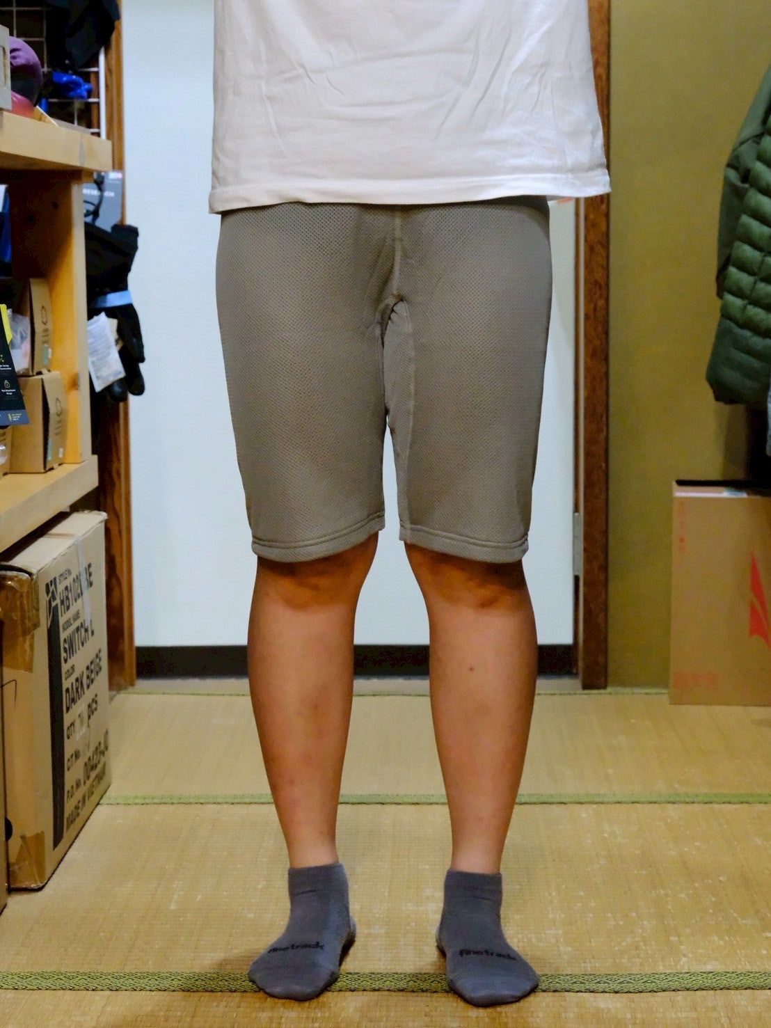 TAKIASEZOKU オクタハーフパンツ（膝の引っ掛かりが気にならない防寒用タイツ）【SANKAKU STAND × 凌】