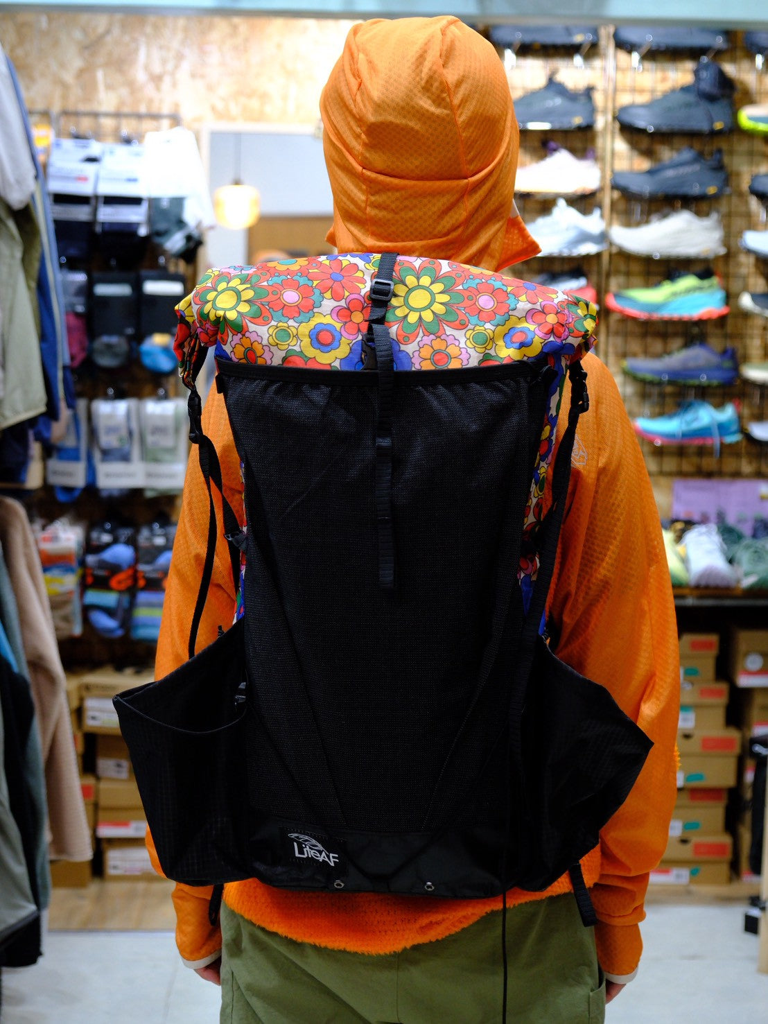 PRINTED DYNEEMA 20L CURVE FRAMELESS（防水／軽量／耐久性◎／ダイニーマフレームレスバックパック）【LiteAF】