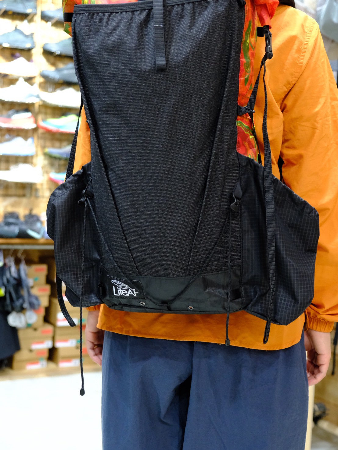 PRINTED DYNEEMA 20L CURVE FRAMELESS（防水／軽量／耐久性◎／ダイニーマフレームレスバックパック）【LiteAF】