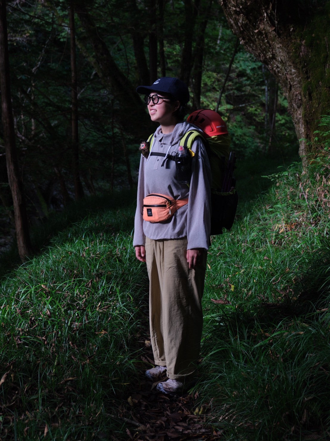 ヴィンテージナイロンのカーブパンツ【AXESQUIN ELEMENTS】