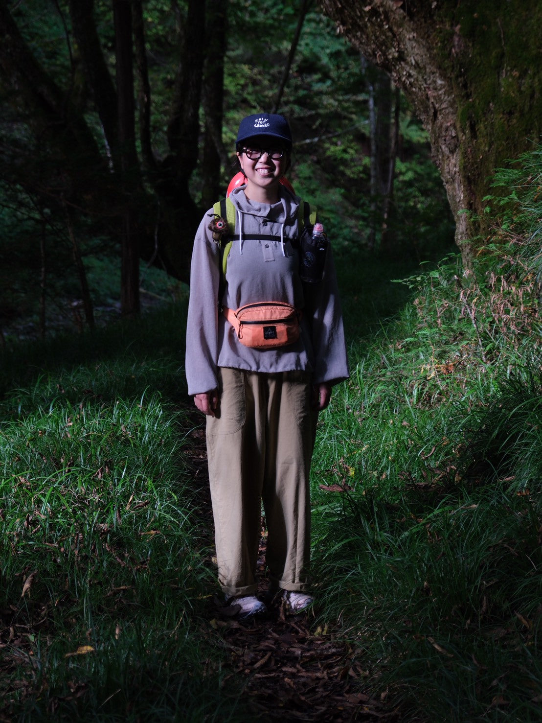 ヴィンテージナイロンのカーブパンツ【AXESQUIN ELEMENTS】