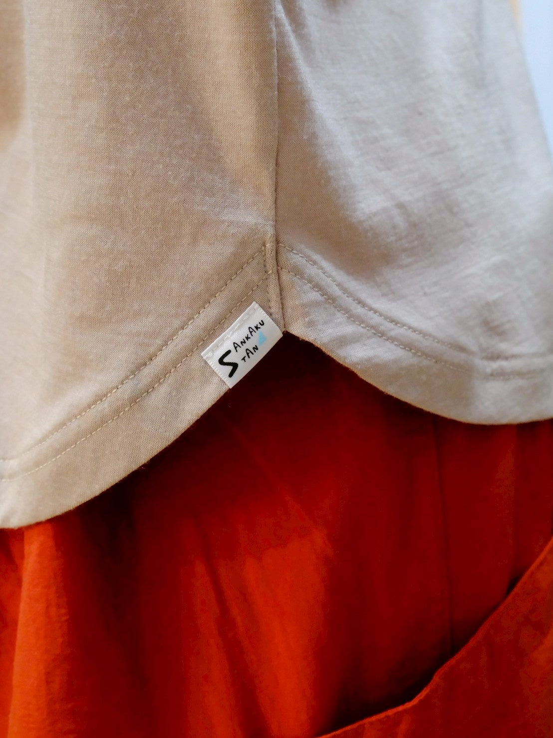 Manta Flow Shirt（マンタのようなワイドシルエットのメリノTシャツ）【SANKAKU STAND ×［sn］】