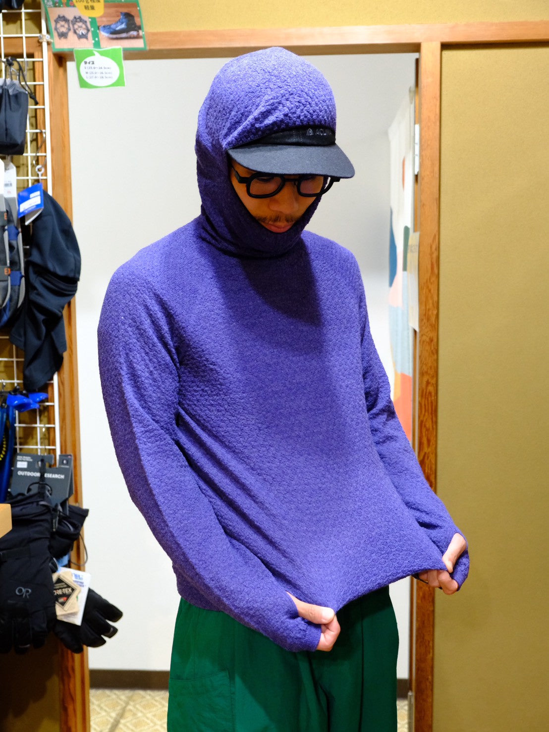 美品！BRING WUNDERWEAR シームレスフーディー メリノウール WUNDERWEAR SEAMLESS HOODIE （ワンダーウェア シームレス フーディー