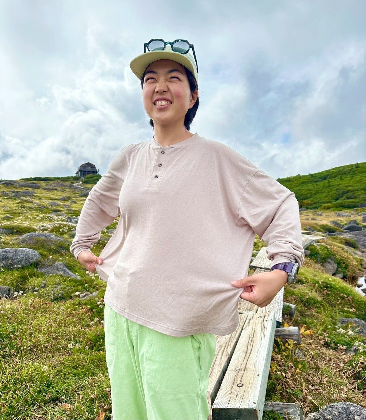 Manta Flow Shirt（マンタのようなワイドシルエットのメリノTシャツ）【SANKAKU STAND ×［sn］】