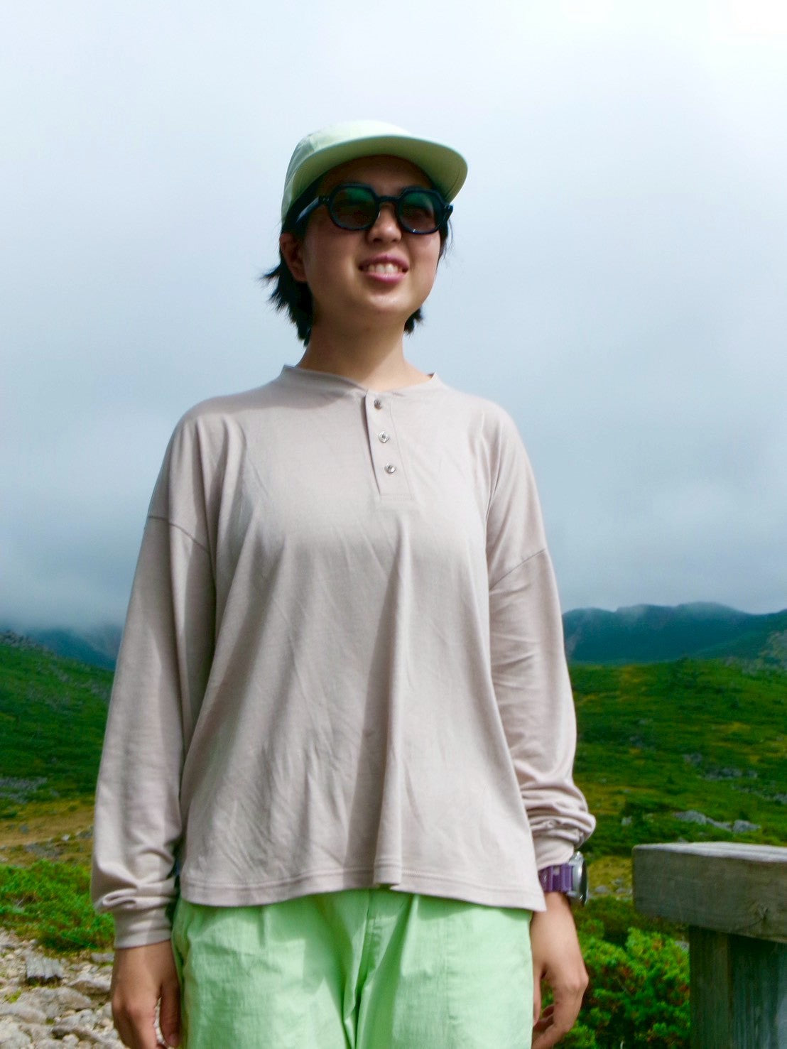 Manta Flow Shirt（マンタのようなワイドシルエットのメリノTシャツ）【SANKAKU STAND ×［sn］】