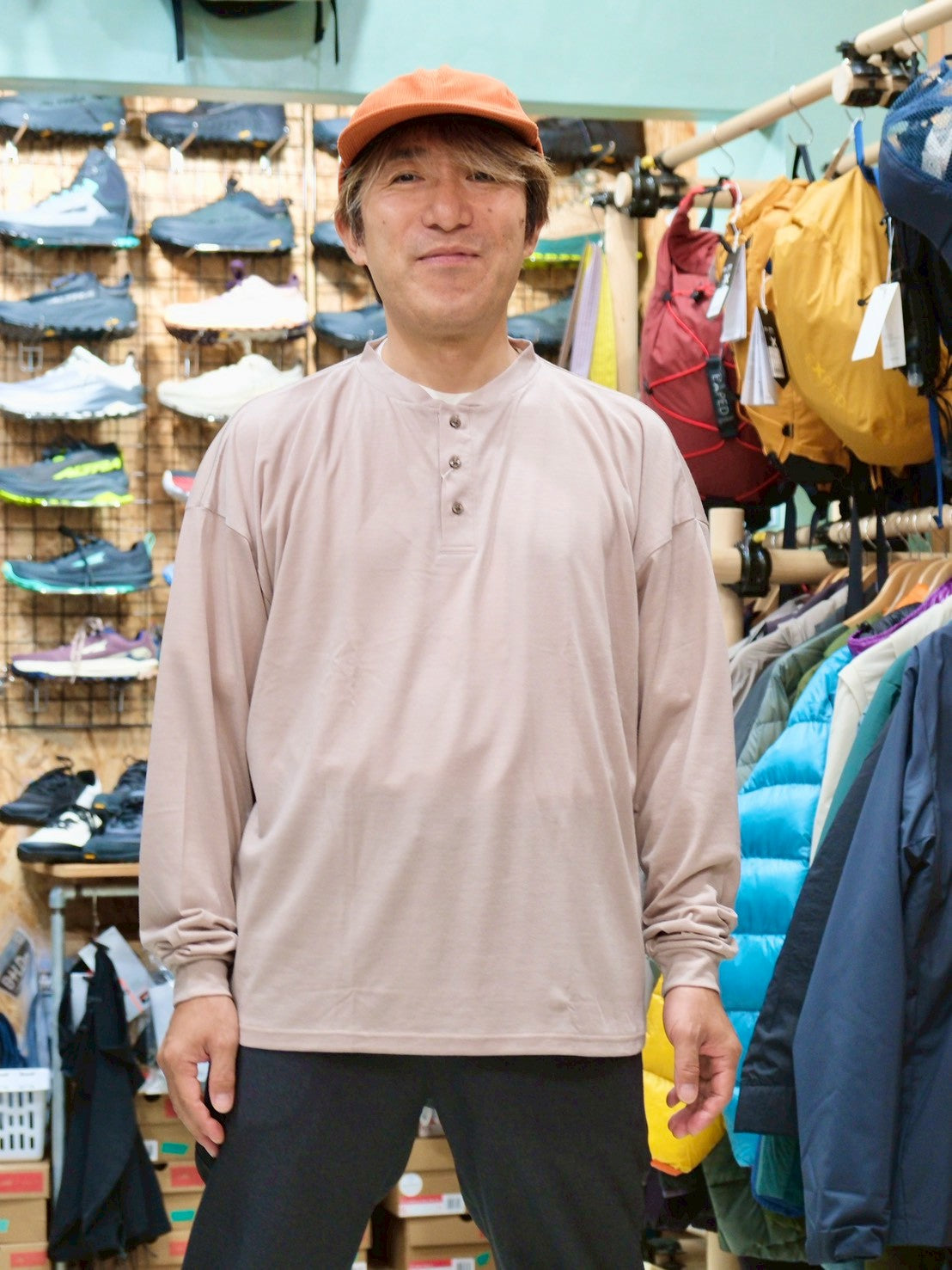 Manta Flow Shirt（マンタのようなワイドシルエットのメリノTシャツ）【SANKAKU STAND ×［sn］】